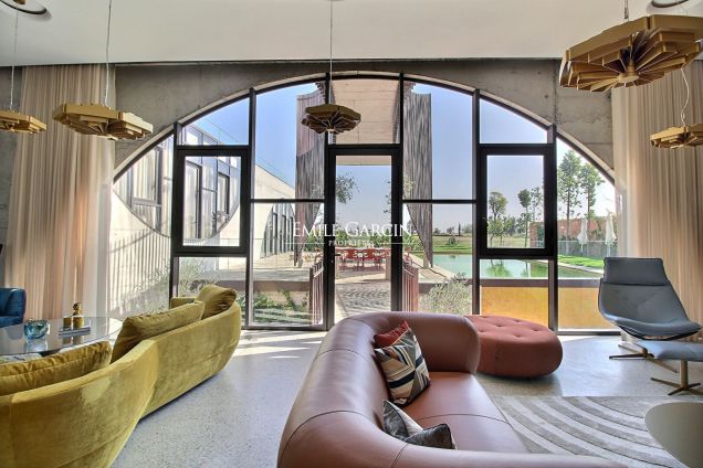 Designer house for sale on the Amelkis golf development in Marrakech - Emile Garcin Maroc - Image 1
