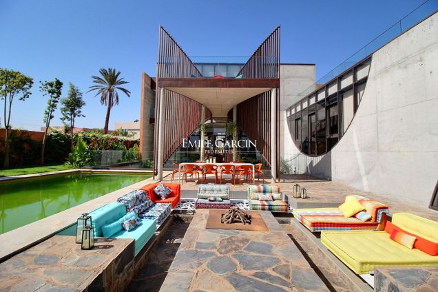 À louer maison d'architecte unique en front de Golf  à Marrakech - Emile Garcin Maroc - Image 13