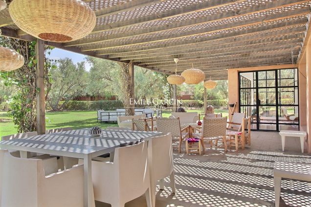 À louer villa beldi chic proche des golfs à Marrakech - Emile Garcin Maroc - Image 6