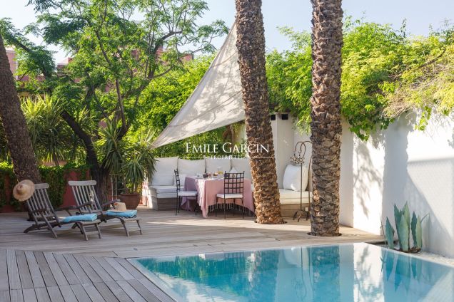 À louer très belle villa située dans le quartier Majorelle à Marrakech - Emile Garcin Maroc - Image 9