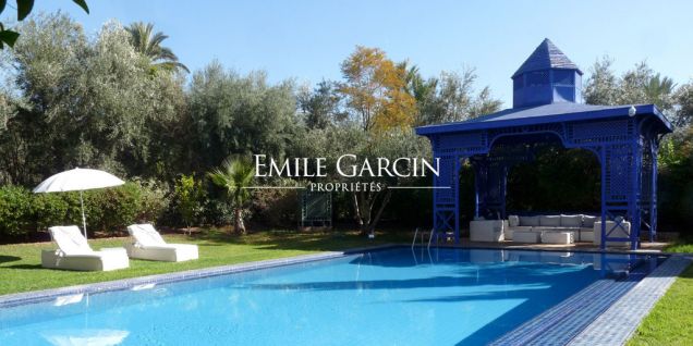 À louer maison au coeur d'un jardin luxuriant dans la Palmeraie de Marrakech - Emile Garcin Maroc - Image 12