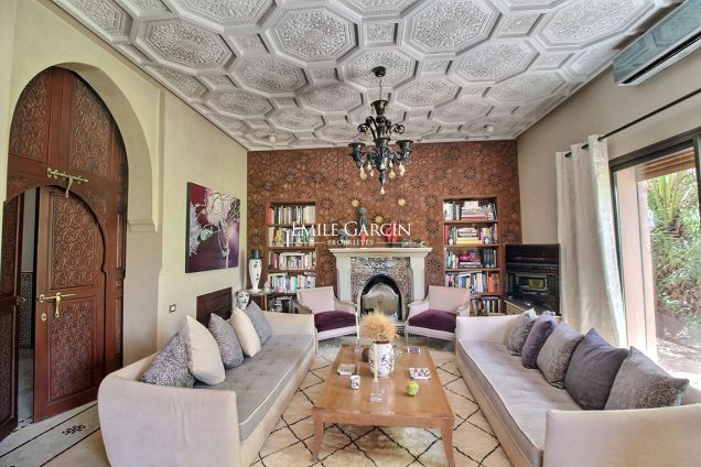 À vendre superbe maison sur le golf d'Amelkis à Marrakech - Emile Garcin Maroc - Image 4