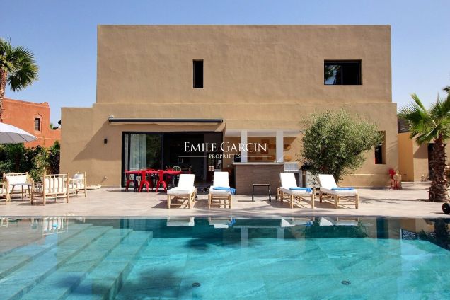 À vendre Maison contemporaine dans un domaine privé à Marrakech - Emile Garcin Maroc - Image 4