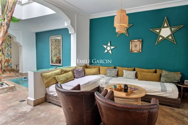 À vendre riad dans le quartier Dar El Bacha à Marrakech - Emile Garcin Maroc - Image 3