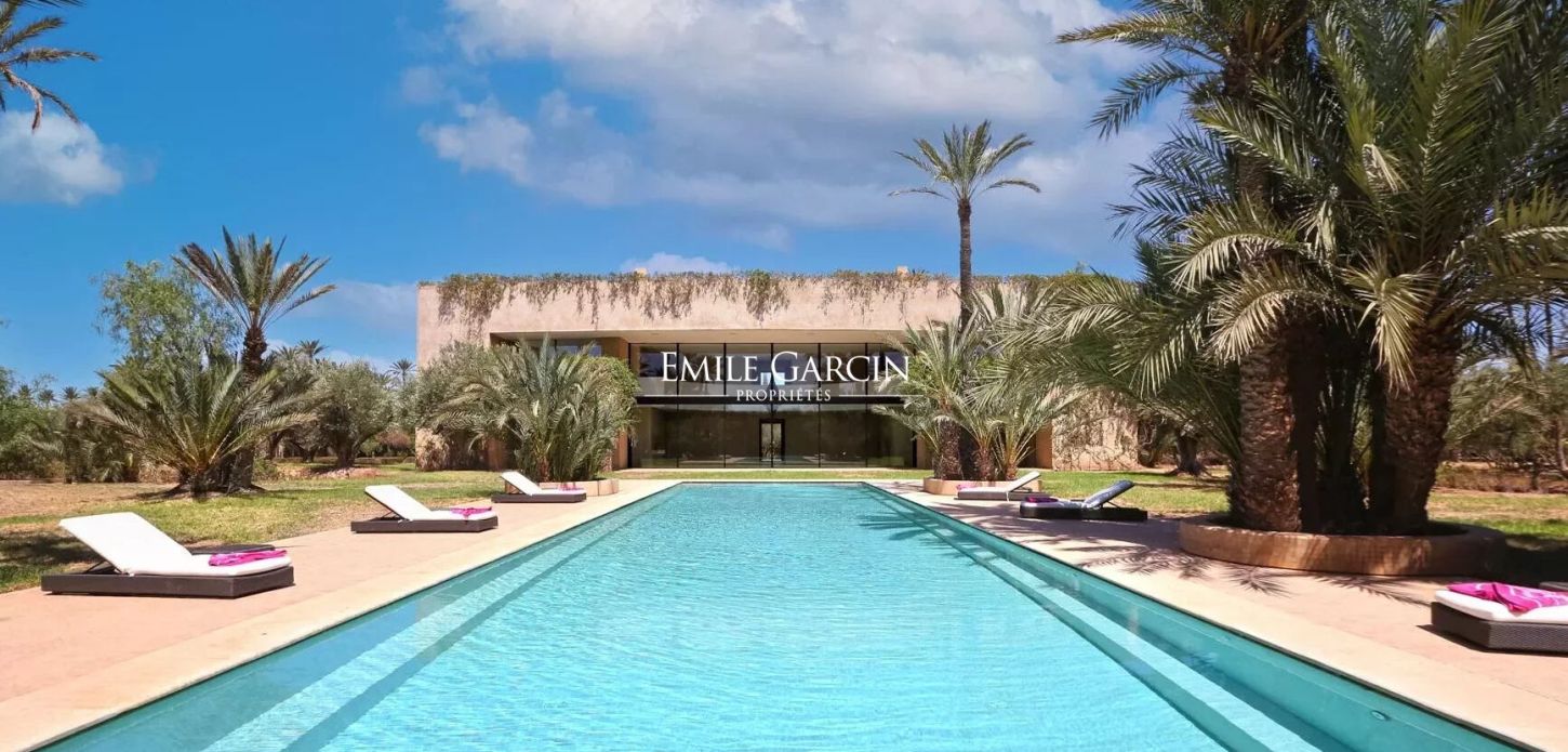 Propriété d'exception à vendre à la palmeraie de Bab Atlas à Marrakech - Emile Garcin Maroc - Image 1