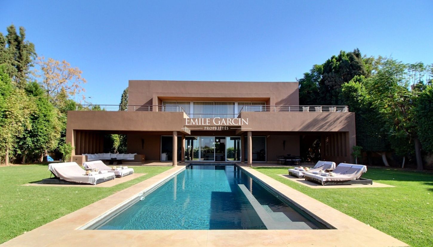 Propriété contemporaine à vendre en première ligne sur le golf d'Al Maaden - Emile Garcin Maroc - Image 1