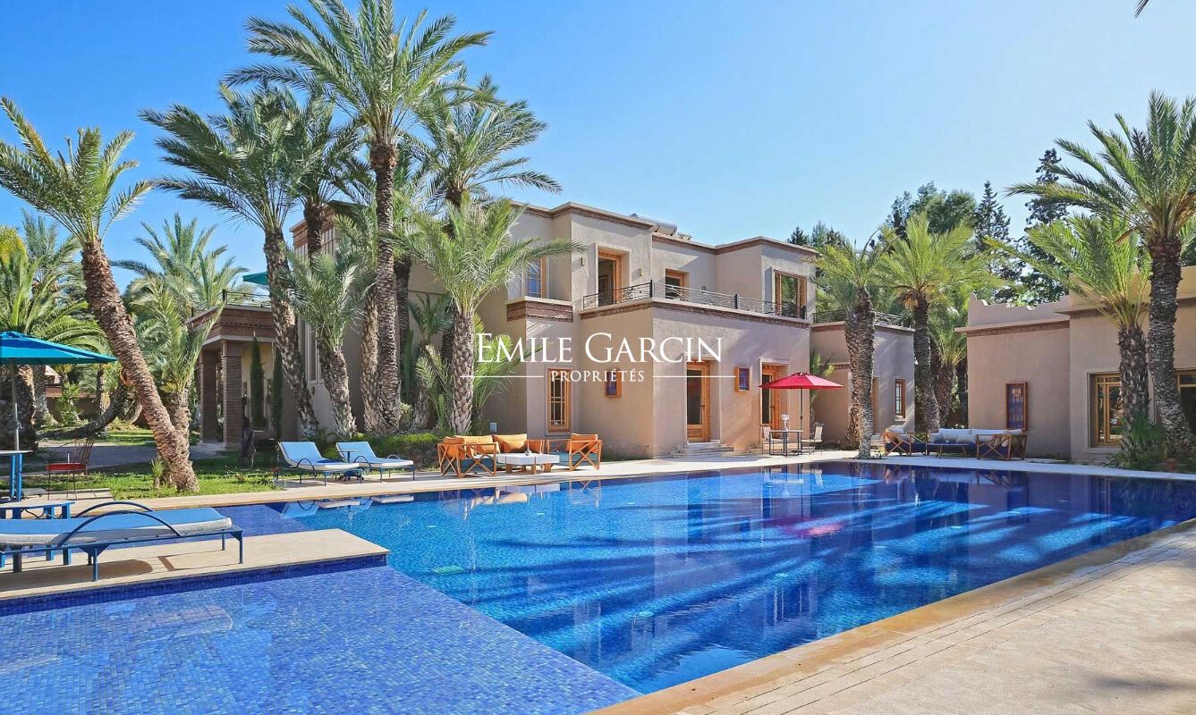 À vendre propriété d'exception à la palmeraie à Marrakech - Emile Garcin Maroc - Image 1