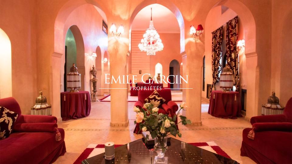 A louer propriété Orientale dans la Palmeraie de Marrakech - Emile Garcin Maroc - Image 3
