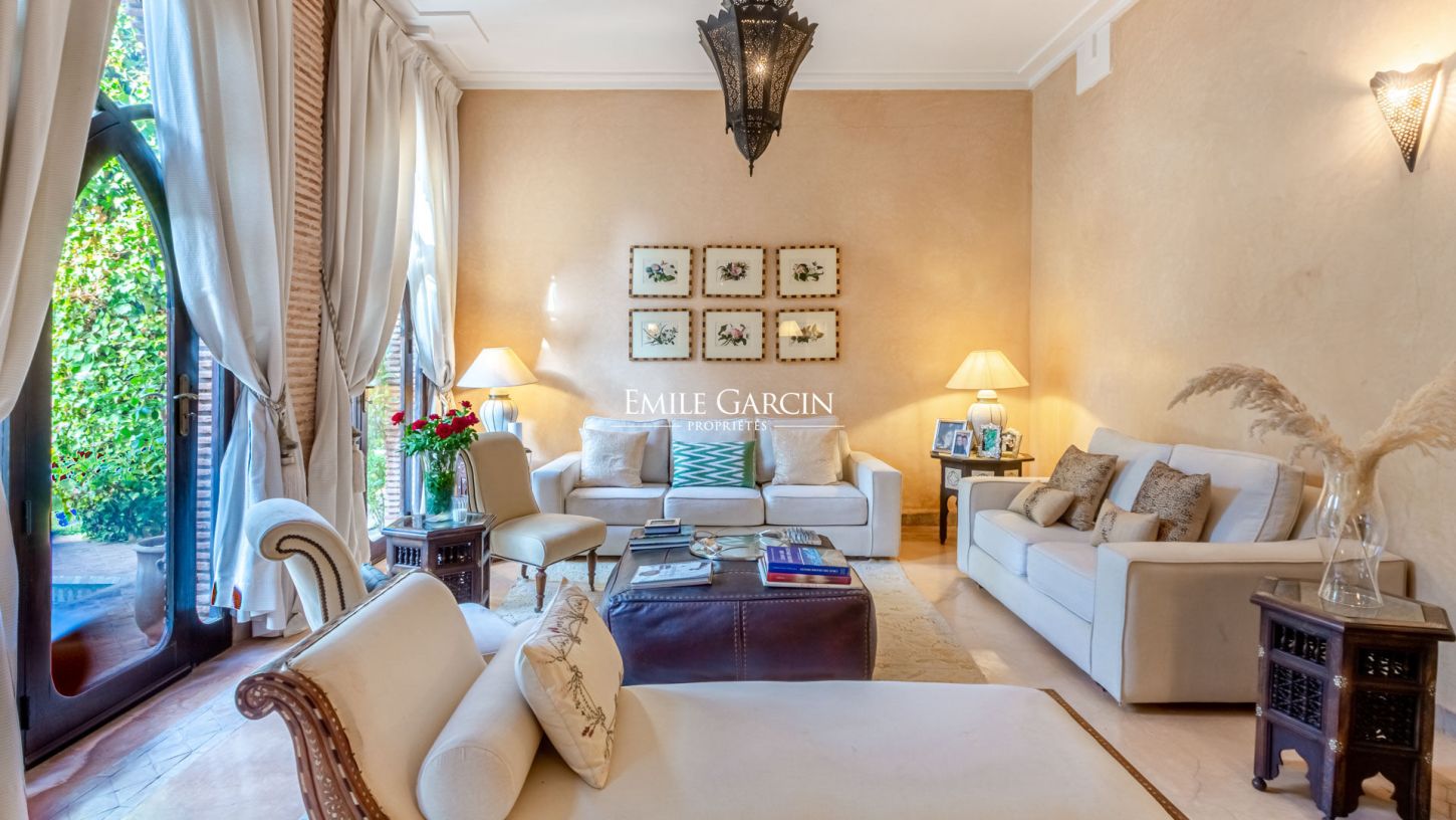 À louer villa mauresque sur domaine golfique à Marrakech - Emile Garcin Maroc - Image 3