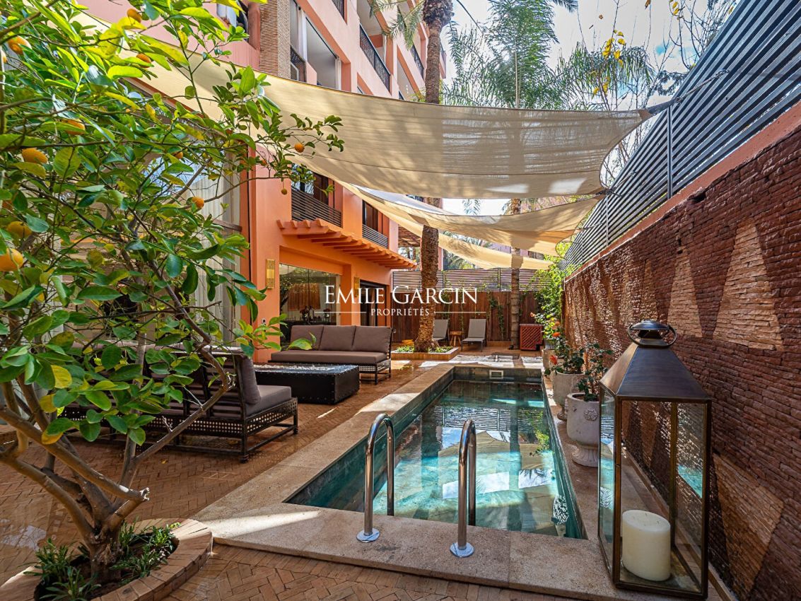 À louer cocon chic au coeur de l'Hivernage à Marrakech - Emile Garcin Maroc - Image 1