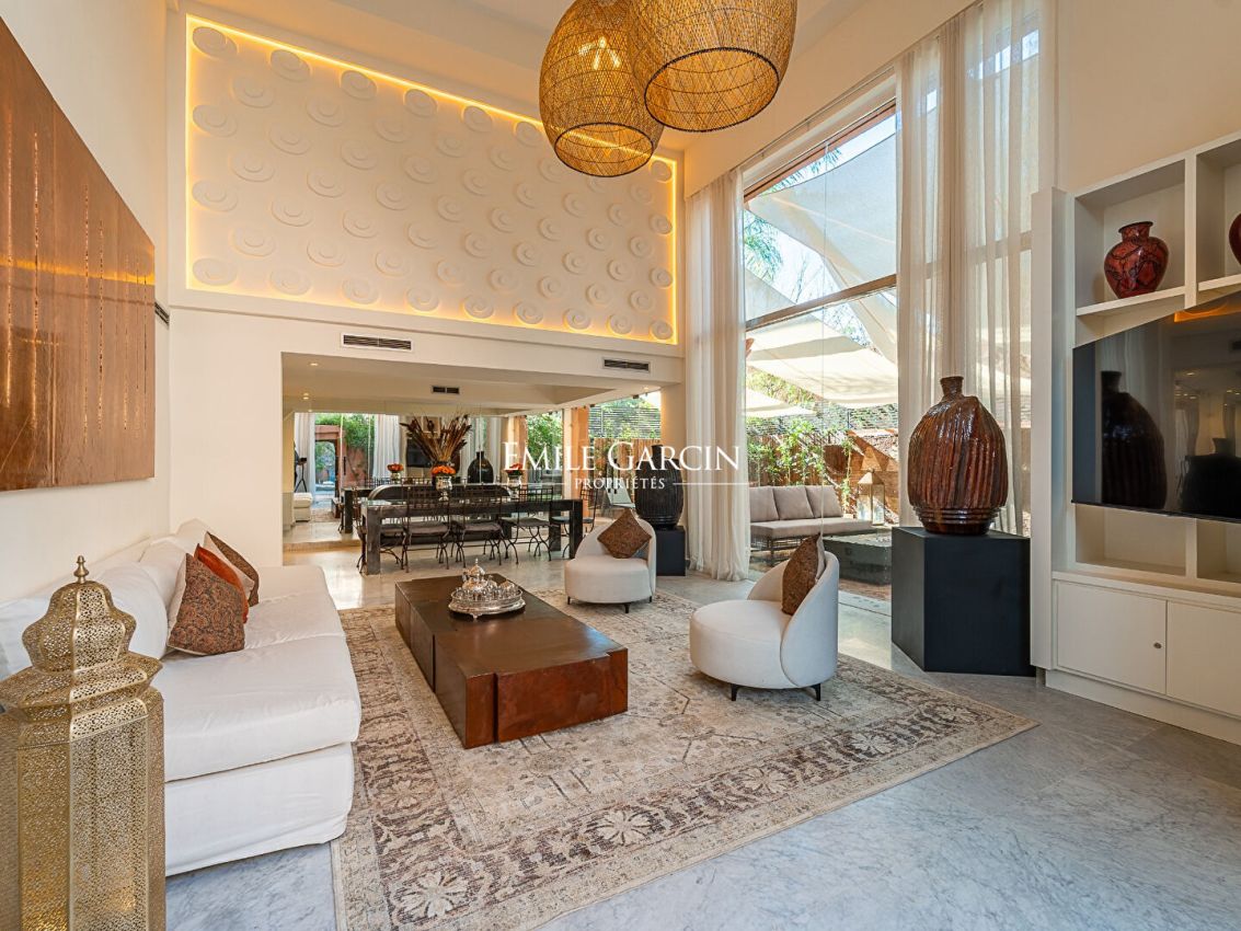 À louer cocon chic au coeur de l'Hivernage à Marrakech - Emile Garcin Maroc - Image 2