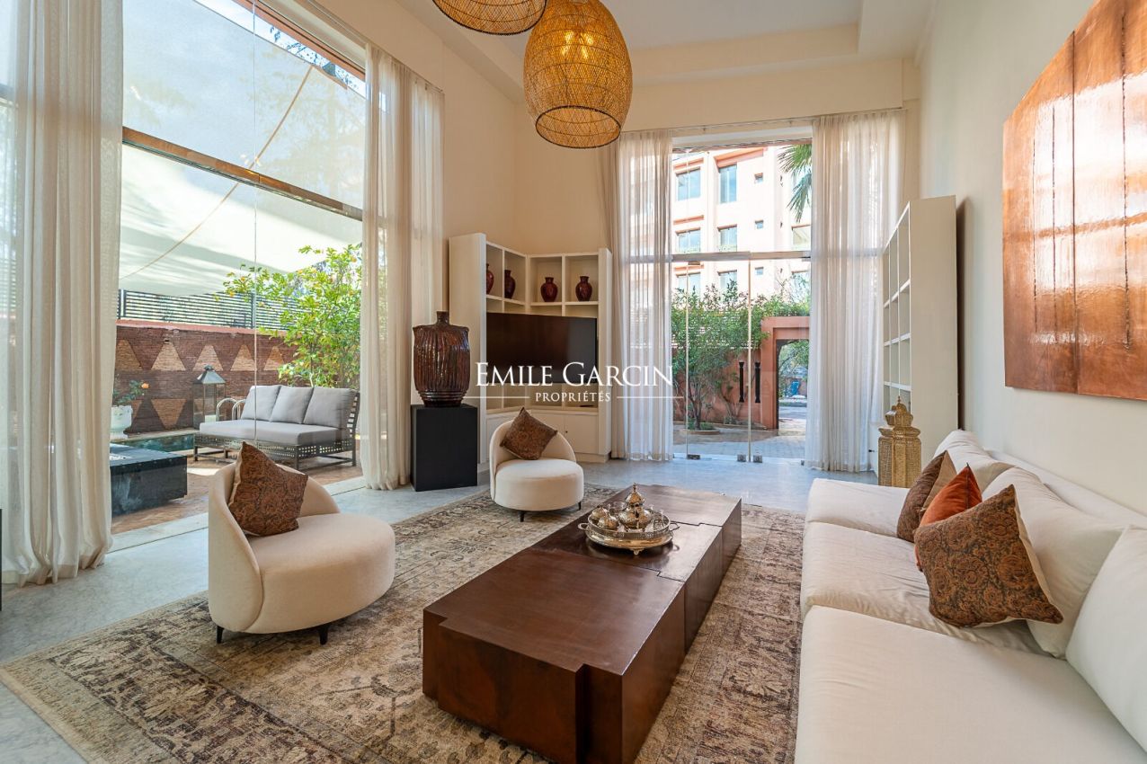 À louer cocon chic au coeur de l'Hivernage à Marrakech - Emile Garcin Maroc - Image 3