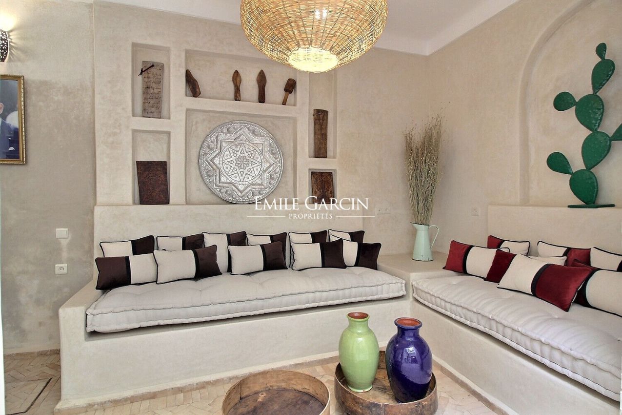 À vendre riad au quartier Sidi Ben Slimane à Marrakech - Emile Garcin Maroc - Image 2