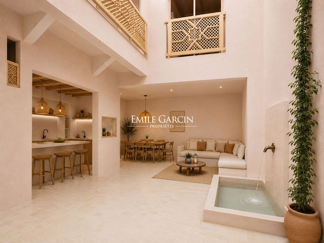 À vendre riad à proximité du palais de la Bahia à Marrakech - Emile Garcin Maroc - Image 1