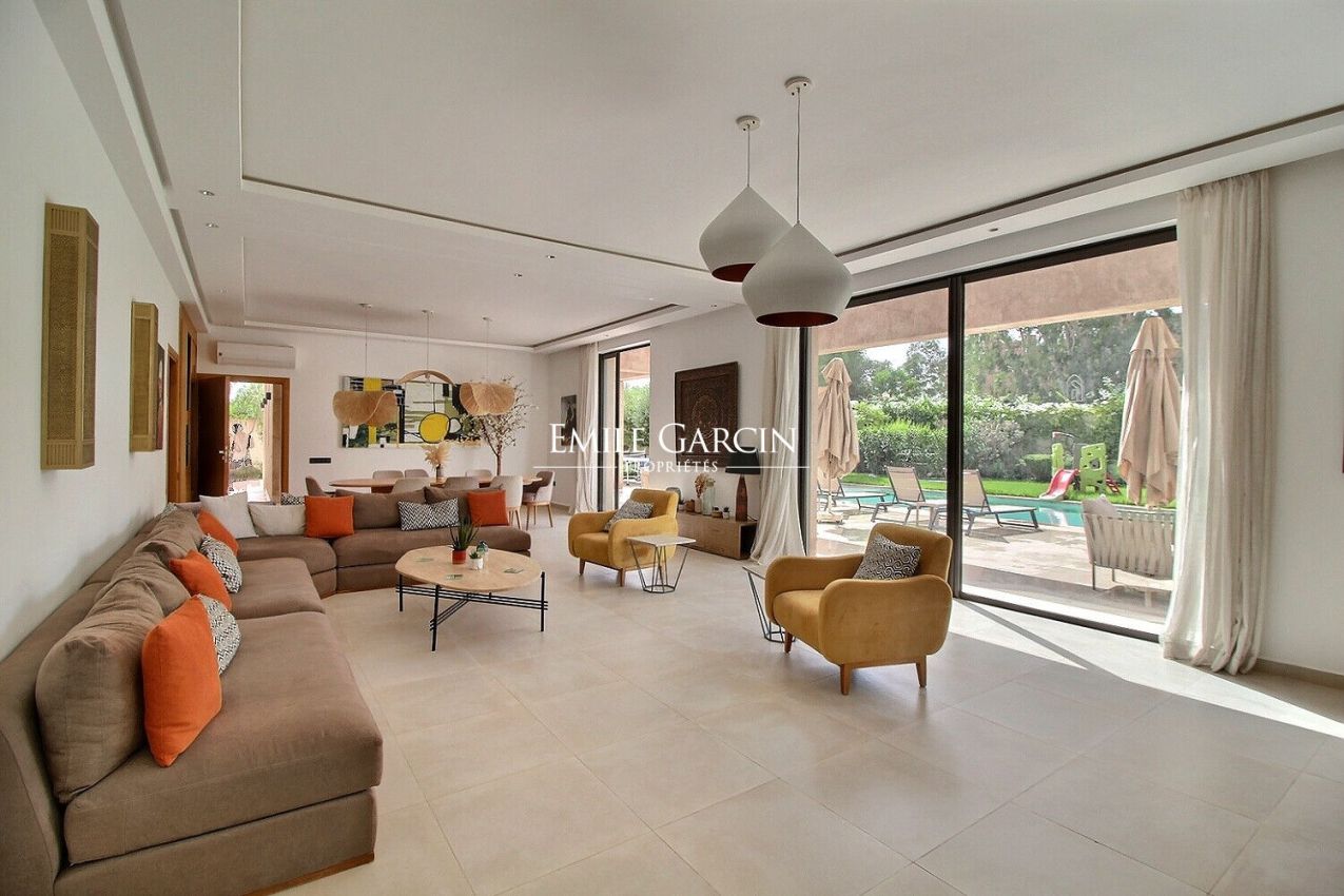 À vendre villa de plain-pied sur la route de l'Ourika à Marrakech - Emile Garcin Maroc - Image 1