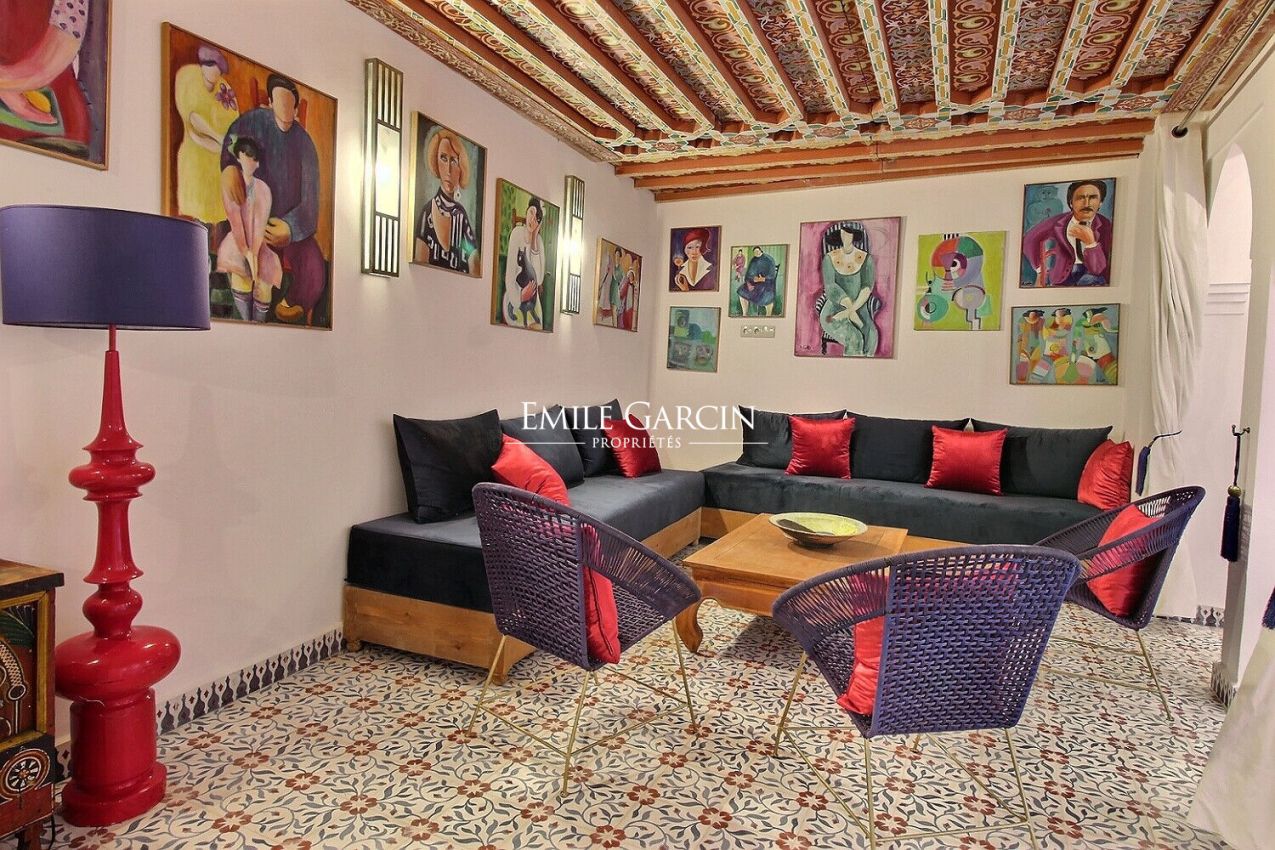 À vendre Riad de charme dans le quartier Barroudine à Marrakech - Emile Garcin Maroc - Image 3