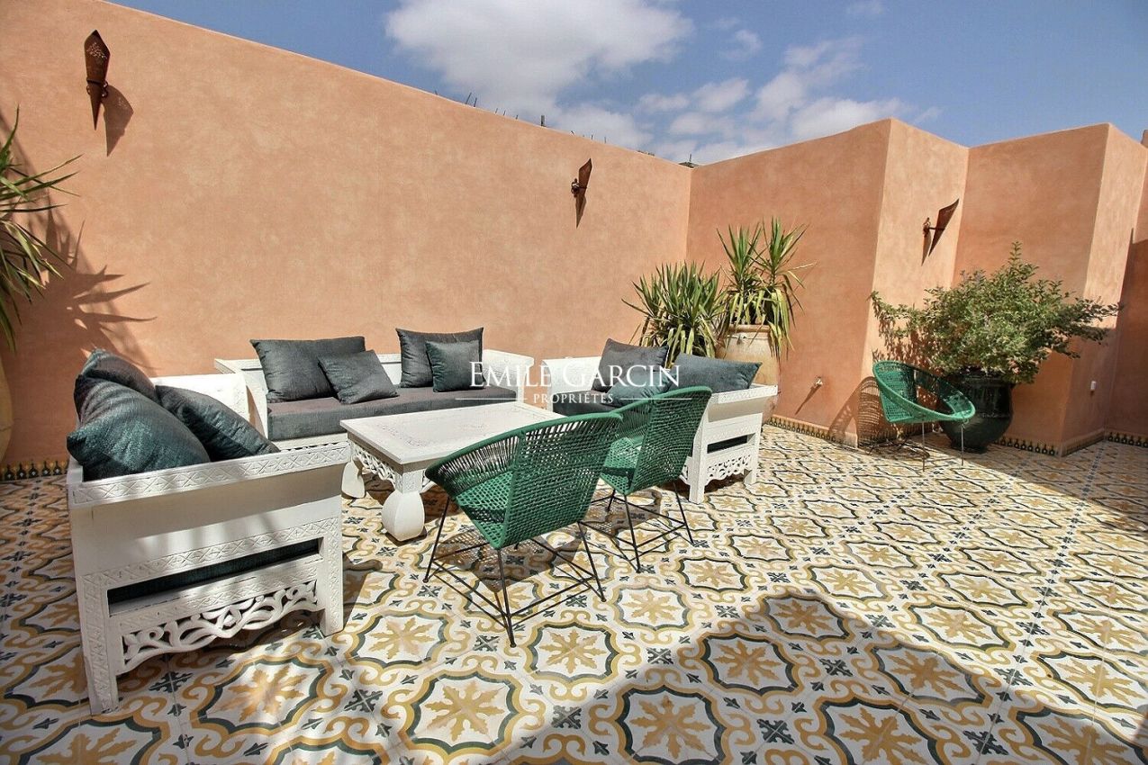 À vendre Riad de charme dans le quartier Barroudine à Marrakech - Emile Garcin Maroc - Image 7